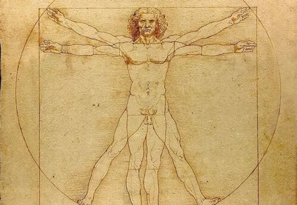 L'Homme de Vitruve de Léonard de Vinci