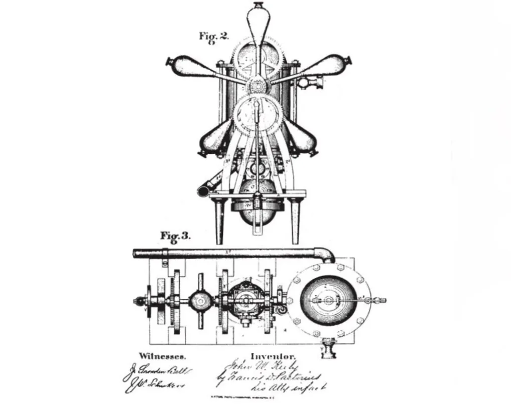 Planche de brevet ancienne, machine gravée