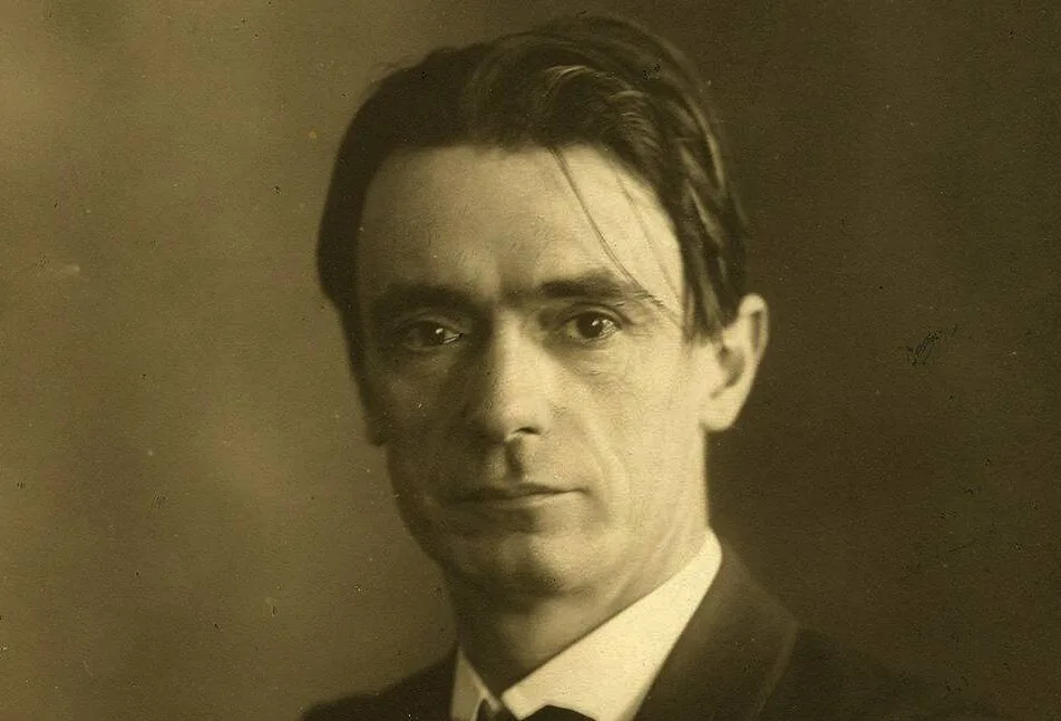 Portrait sépia ancien de Rudolf Steiner