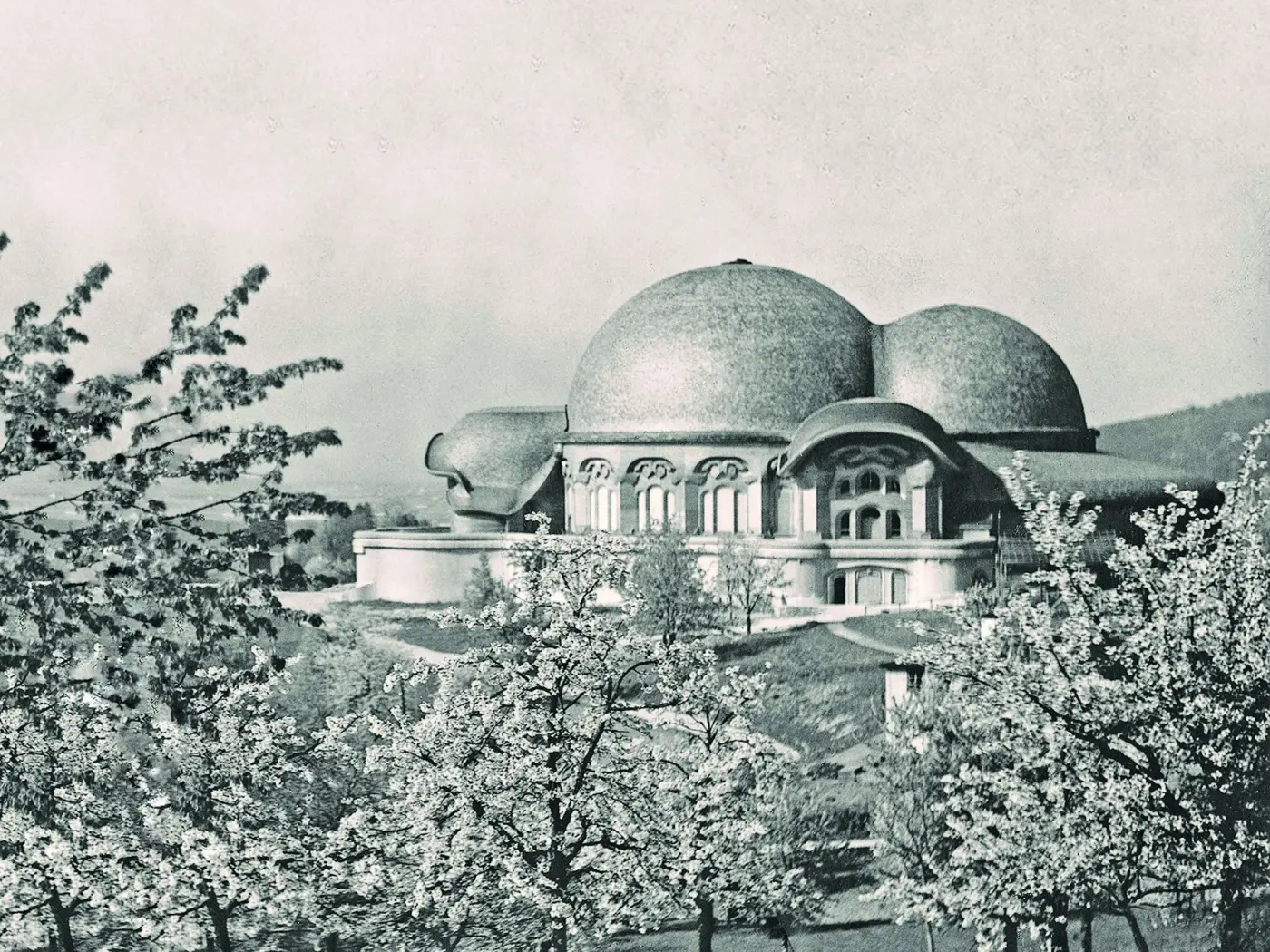 Premier Goetheanum en bois, photo ancienne