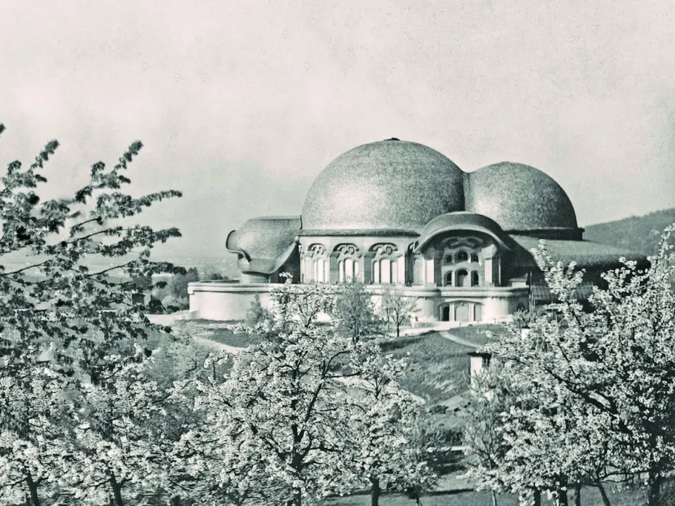 Premier Goetheanum en bois, photo ancienne