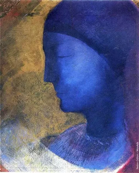 Odilon Redon, La cellule d’or, 1892-1893 – Huile et peinture métallique dorée sur papier préparé en blanc — 30,1 × 24,6 cm© The british museum, Londres — Distribution Rmn / Stéphane Maréchalle